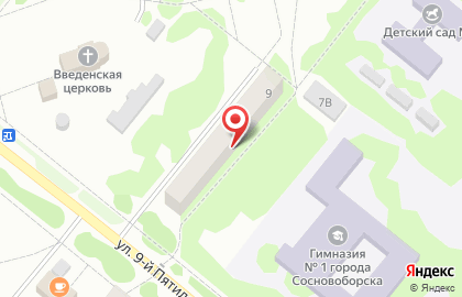 Компания Юридические услуги в Сосновоборске на карте