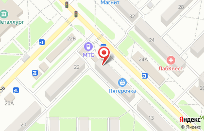 Банкомат Райффайзенбанк на улице Металлургов на карте