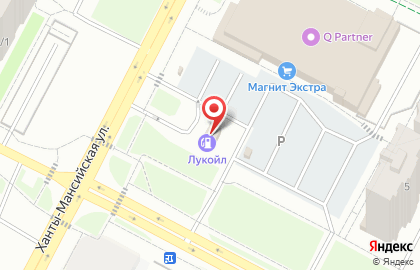ЛУКОЙЛ-Уралнефтепродукт на Ханты-Мансийской улице на карте