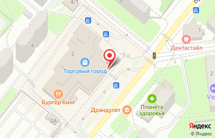 Ресторан быстрого питания Бургер Кинг в Домодедово на карте