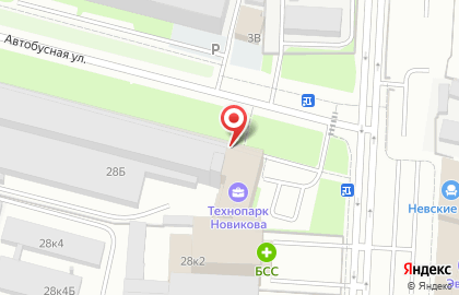 Продуктовый магазин в Санкт-Петербурге на карте