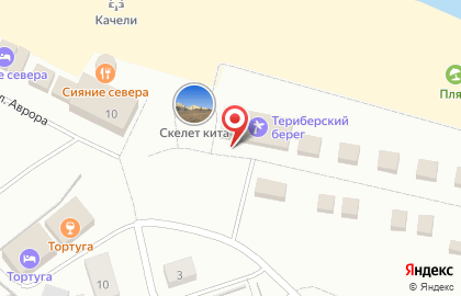 База отдыха Териберский берег на карте
