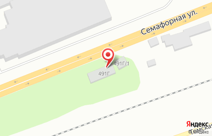 Шиномонтажная мастерская на Семафорной, 491г на карте