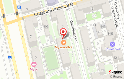 Лаундж-бар Мухоловка на карте