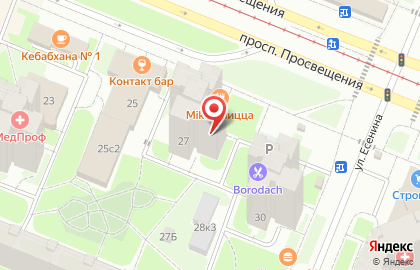 Великолукский Мясокомбинат на улице Просвещения на карте