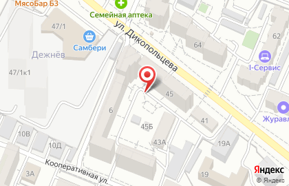 Стриж на улице Дикопольцева на карте