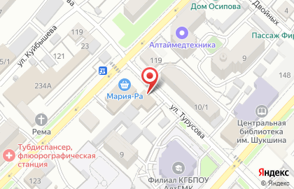 Тэсса в Барнауле на карте