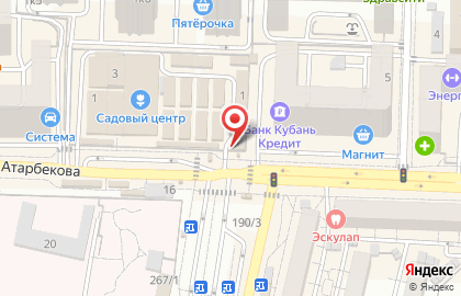 Кубаночка в Прикубанском округе на карте