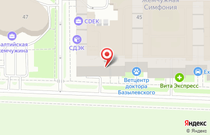 Салон красоты Комильфо на Петергофском шоссе на карте