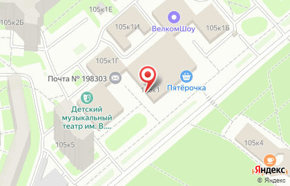 Салон красоты эконом-класса Стрижка за Стрижкой на проспекте Ветеранов на карте