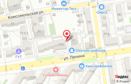 Зоосалон ЗооСтиль на улице Ленина на карте