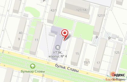 Республиканский экономический лицей-интернат на бульваре Славы на карте