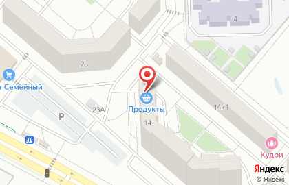 Продуктовый магазин в Омске на карте