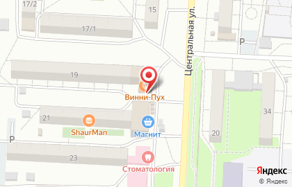 Желен на Центральной улице на карте
