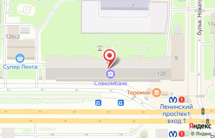 Банк втб Северо-запад на Ленинском проспекте на карте