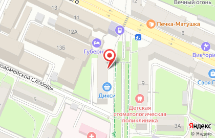 Магазин косметики и парфюмерии Л`Этуаль на улице Октябрьской Революции на карте