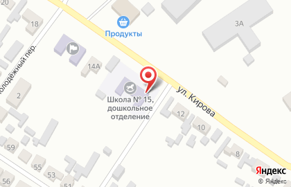 Быстрянский детский сад на улице Кирова на карте