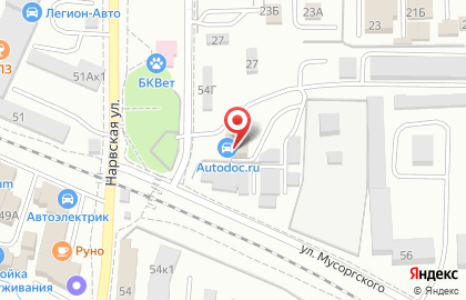Магазин автозапчастей AutoDoc.ru в Ленинградском районе на карте