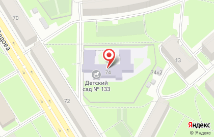Детский сад №133 Невского района Санкт - Петербурга в Санкт-Петербурге на карте