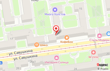 Туристическая компания Шенген Тревел в Приморском районе на карте