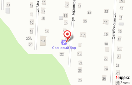 База отдыха Сосновый бор на улице Терешковой на карте