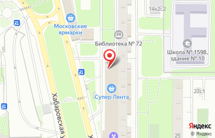 Супермаркет Billa в Москве на карте