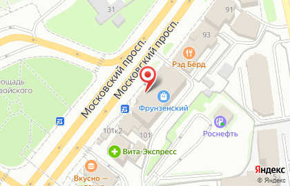 Агентство недвижимости Новоселье на Московском проспекте на карте