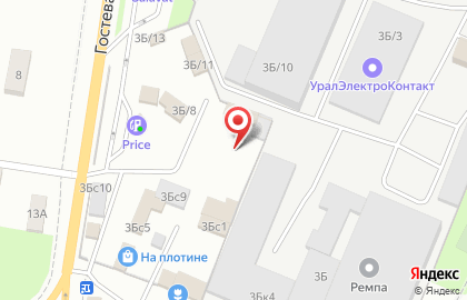 Торгово-производственная фирма АРТ-Сталь на Центральной улице (Шершни) на карте