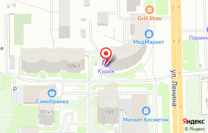 Гостиница Кураж на карте