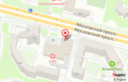 Магазин косметики и бытовой химии Магнит Косметик на Московском проспекте на карте