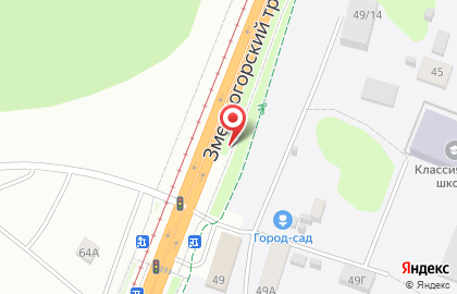 Рекламный щит, РГ Торговая Марка на Змеиногорском тракте на карте