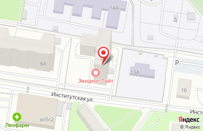 Салон красоты Мак на Институтской улице на карте