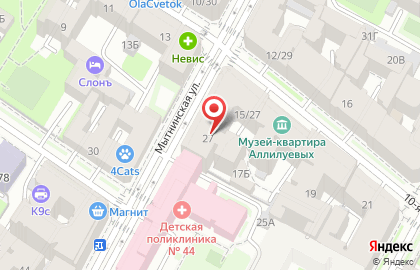 Рапира на 10-ой Советской улице на карте