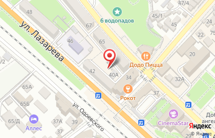 Tele2 в переулке Лазарева на карте