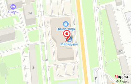 Пиццерия Додо Пицца на улице Ялагина в Электростали на карте