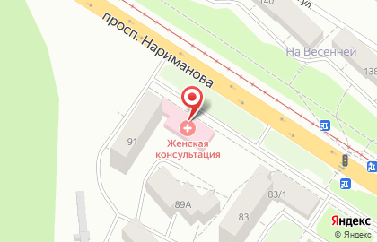 Женская консультация Городская больница №2, ГУЗ на улице Нариманова на карте