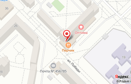 Пиццерия Перчик в Челябинске на карте