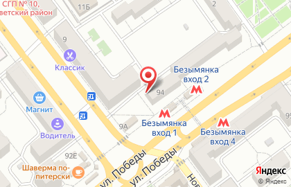 Розничная компания Зелёная улица в Советском районе на карте