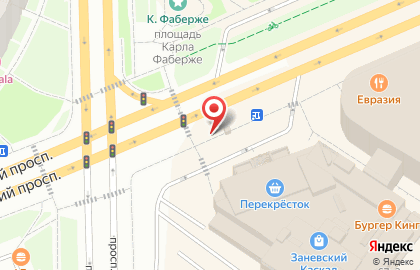 Киоск по продаже печатной продукции в Санкт-Петербурге на карте