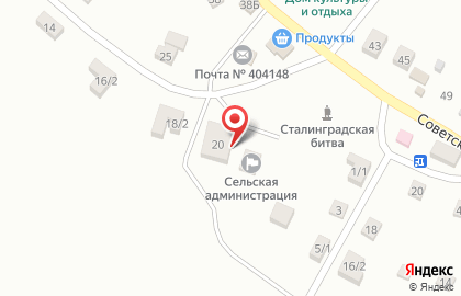 Почтовое отделение №148, хутор Красный Сад на карте
