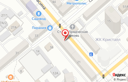Фабрика мебели Верно Кухни на улице Красина на карте