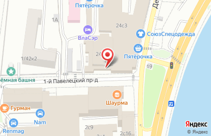 Банкомат ВТБ на Дербеневской улице на карте