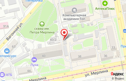 Торгово-монтажная компания Комплект на улице Петра Мерлина на карте