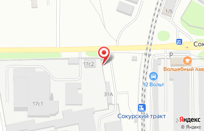 Магазин продовольственных магазинов Сокурские Хлеба на Сокурском тракте на карте