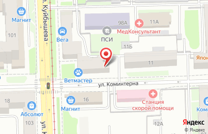 Студия Креатив в Свердловском районе на карте