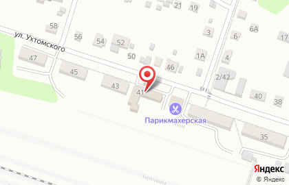 Продовольственный магазин в Железнодорожном районе на карте
