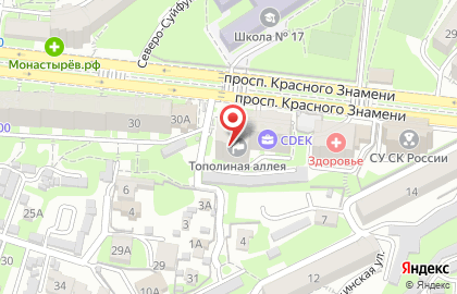 Служба экспресс-доставки Сдэк на проспекте Красного Знамени на карте