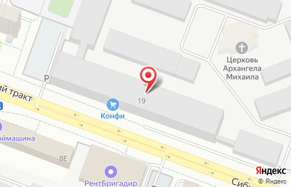 Новая лестница на Сибирском тракте на карте