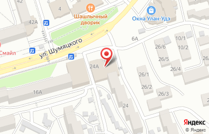 Банкомат СберБанк на улице Шумяцкого, 24а на карте