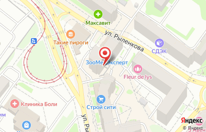 Билайн — домашний интернет и цифровое ТВ на улице Рыленкова на карте